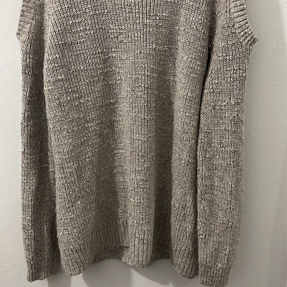 Cream Open Shoulder Torrid Pullover Sweater - Picture 3 of 5